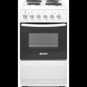 Haden Freestanding Cookers*HES050W 50cm Electric Cooker with Solid Plate Hob - White