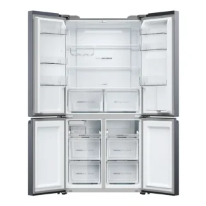 Haier American Style*HCR5919EHMB 90cm 60/40 Frost Free American Fridge Freezer - Brushed Black