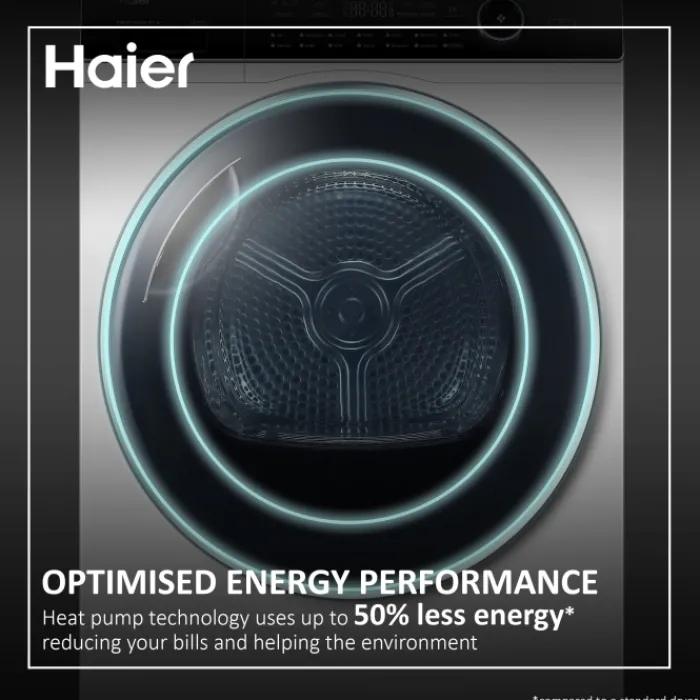 haier_hda_kg_heat_pump_tu_8.webp Haier Tumble Dryers/Freestanding Tumble Dryers*HD90-A3959 9kg Heat Pump Tumble Dryer - White