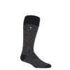 Heat Holder Socks & Underwear*s Mens Stripe Boot Sock Black