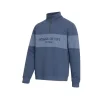 Hoggs Of Fife Ltd Jumpers & Cardigans*Hoggs Dumfries 1888 Gents 1/4 Zip Jumper - Sea Blue / Vintage Blue