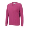 Women Hoggs Of Fife Ltd Jumpers & Cardigans*Hoggs Lauder Ladies Cable Pullover - Cerise