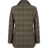 Women Hoggs Of Fife Ltd Coats & Jackets | Shooting*Hoggs Musselburgh Tweed Field Coat Brown