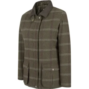 Women Hoggs Of Fife Ltd Coats & Jackets | Shooting*Hoggs Musselburgh Tweed Field Coat Brown