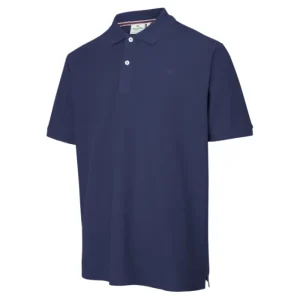 Hoggs Of Fife Ltd T-Shirts*Hoggs Of Fife Largs Cotton Polo Shirt - Navy