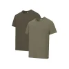 Hoggs Of Fife Ltd T-Shirts*Hoggs Sandwood 2 Pack T-Shirts - Forest / Lovat