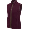 Hoggs Of Fife Ltd Gilets*Hoggs Stenton Technical Fleece Gilet Merlot