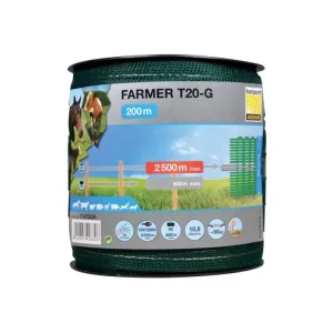 Hotline Electric Fencing*Horizont Farmer Polytape Green T20-G 200m x 20mm