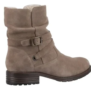 Women Hush Puppies Boots*Piper Suede Buckle Boot - Taupe