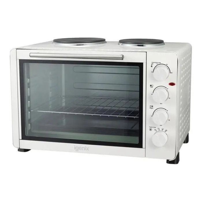 igenix_ig_l_mini_oven_wit_1.webp Igenix Food Preparation*IG7145 45L Mini Oven with 2 Hot Plates