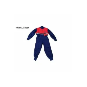 G D Textiles Ltd Coats & Jackets*Junior Boilersuit Royal/Red