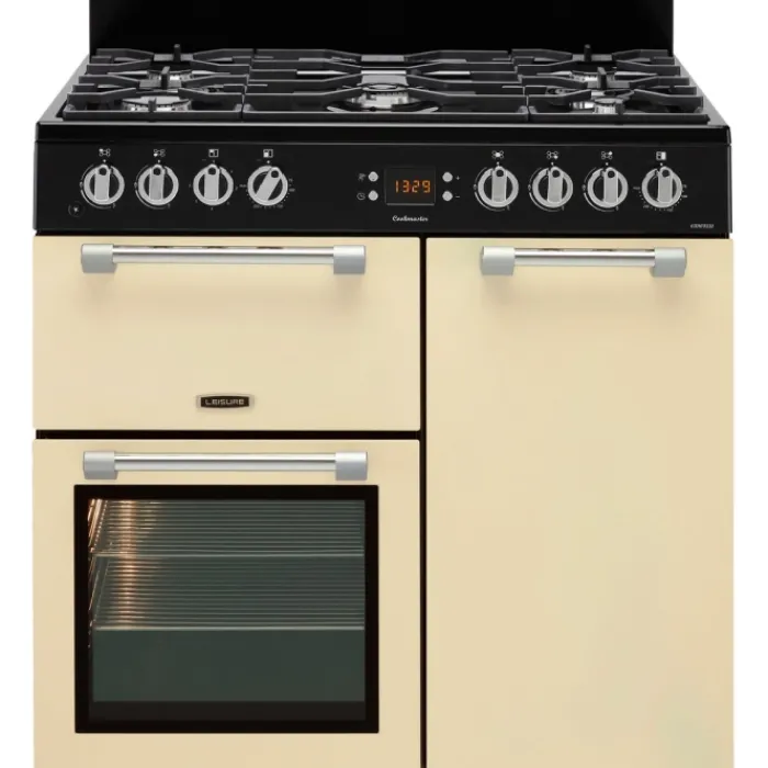 leisure_ckfc_cookmaster_d_1.webp leisure Freestanding Cookers | Range Cookers*CK90F232C Cookmaster Dual Fuel Range Cooker - 90cm - Cream
