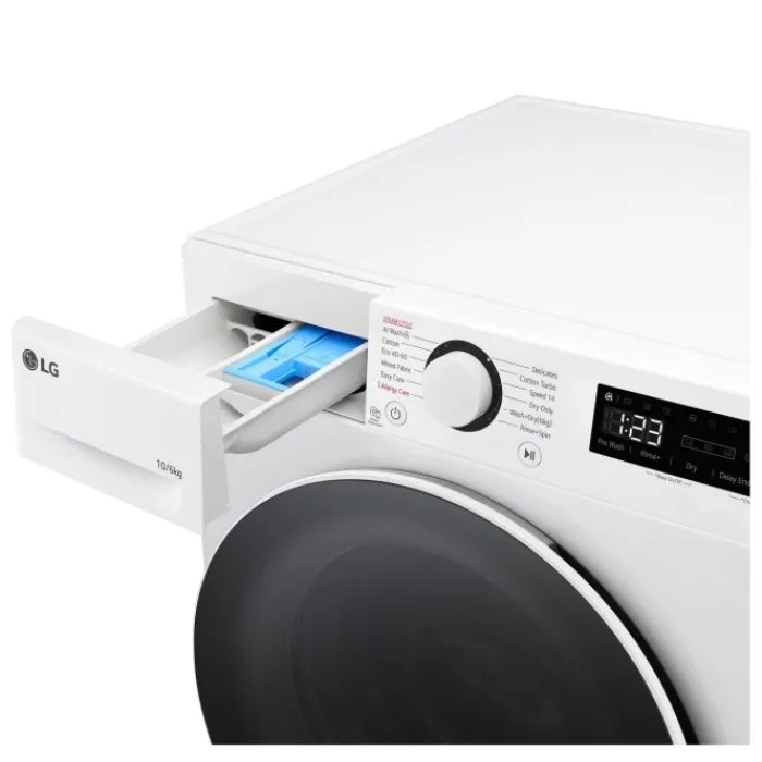 lg_fwywwln_kgkg__spin_was_0.webp LG Washer Dryers/Freestanding Washer Dryers*FWY606WWLN1 10kg/6kg 1400 Spin Washer Dryer - White