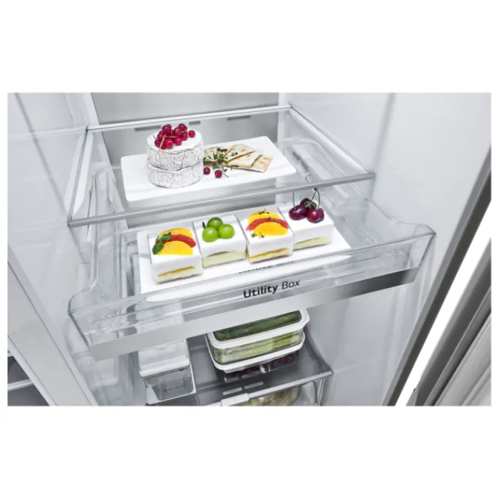 lg_gslvmbac_cm_frost_free_5.webp LG American Style*GSLV91MBAC 91.3cm Frost Free American Style Fridge Freezer - Metal Sorbet