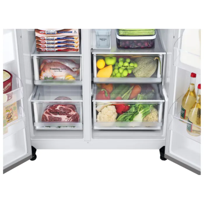 lg_gslvpztd_cm_frost_free_10.webp LG American Style*GSLV71PZTD 91.3cm Frost Free American Style Fridge Freezer - Shiny Steel