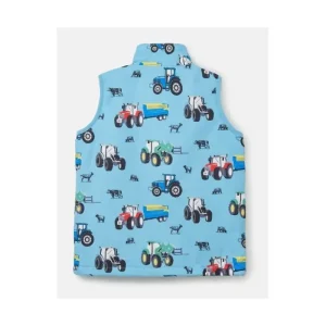 Lighthouse Gilets*Alex Gilet - Blue Tractor Print