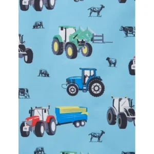 Lighthouse Gilets*Alex Gilet - Blue Tractor Print
