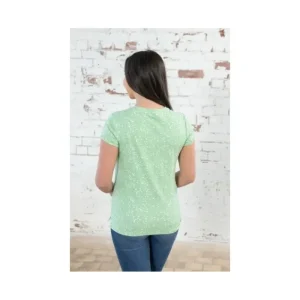 Women LIGHTHOUSE T-Shirts*Causeway Short Sleeve T-Shirt - Soft Green Floral