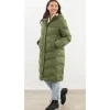 Women LIGHTHOUSE Coats & Jackets*Savannah Ladies Long Coat - Olive