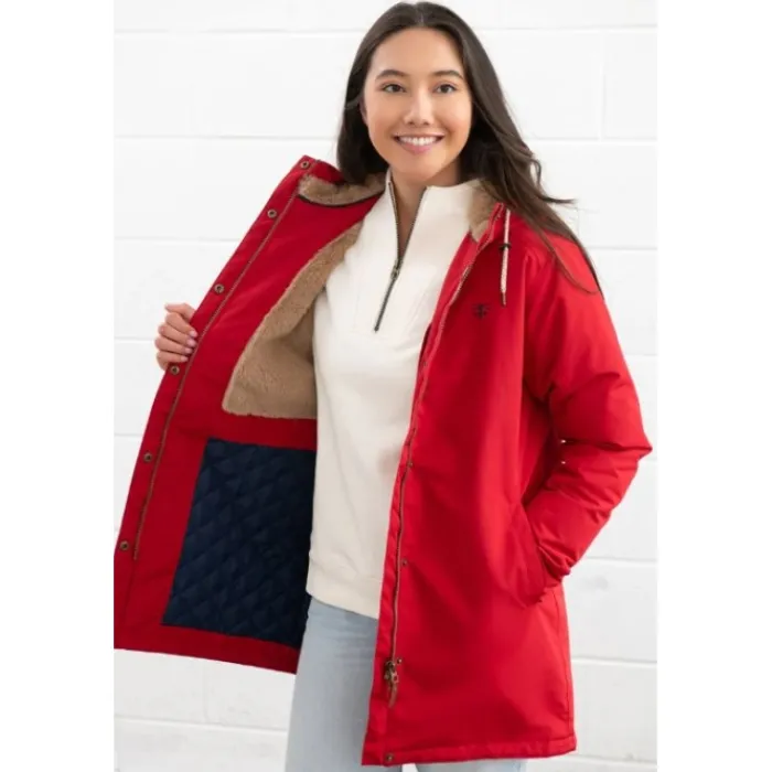 lighthouse_scarlet_ladies_1.webp Women LIGHTHOUSE Coats & Jackets*Scarlet Ladies Coat - Red