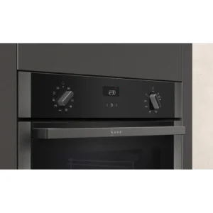 Neff Built In Ovens*B3ACE4HG0B 59.4cm Built In Electric Single Oven - Black with Graphite Trim