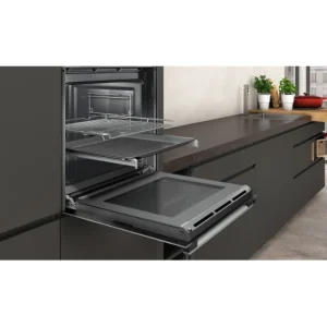 Neff Built In Ovens*B1ACE4HN0B 59.4cm Built In Electric CircoTherm Single Oven - BLACK/STEEL