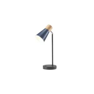 OAKS LIGHTING Indoor*Sylva Navy Table Lamp With USB