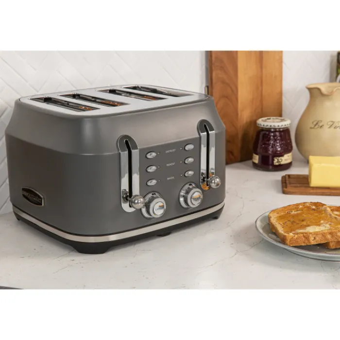 rangemaster_rmclsgy__slic_1.webp Rangemaster Toasters*RMCL4S201GY 4 Slice Toaster - Matte Slate Grey