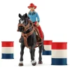 Schleich Farm World*Cowgirl Barrel Racing Fun 42576