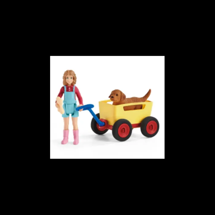 schleich_farm_world__pupp_0.webp Schleich Farm World*Farm World - Puppy Wagon Ride 42543