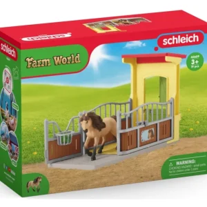 Schleich Farm World*Pony Box With Iceland Pony Stallion 42609