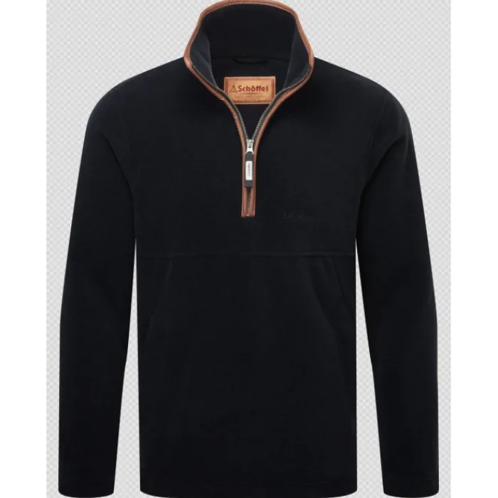 schoffel_berkeley__zip_fl_0-2.webp Schoffel Jumpers & Cardigans*Berkeley 1/4 Zip Fleece Gunmetal