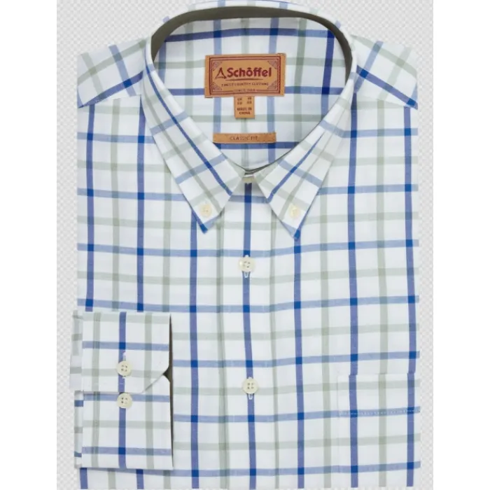 schoffel_brancaster_class_0-1.webp Schoffel Shirts*Brancaster Classic Shirt Moss Check