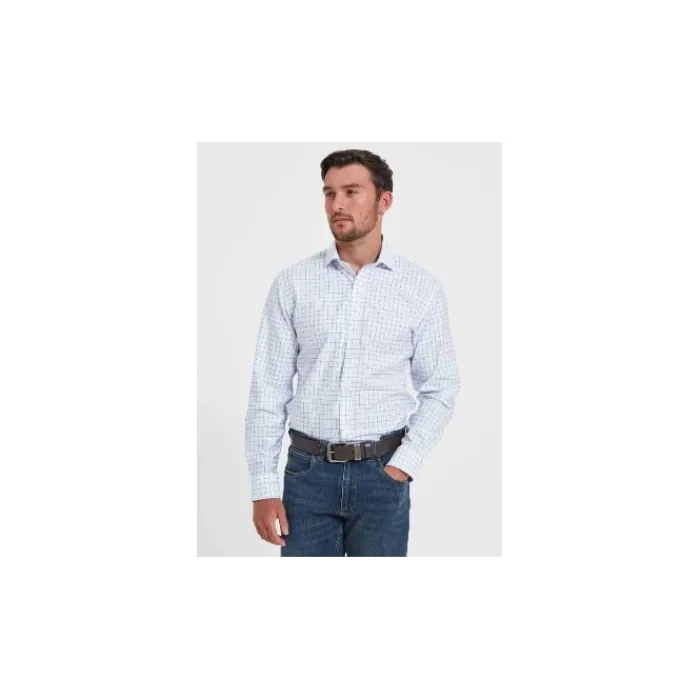 schoffel_greenwich_tailor_1.webp Schoffel Shirts*Greenwich Tailored Shirt - Light Blue Check