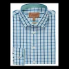 Schoffel Shirts*Hebden Tailored Shirt - Light Navy Mint Check