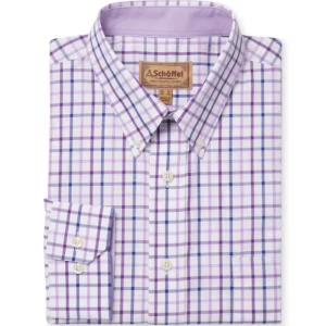 Schoffel Shirts*Holkham Classic Men's Shirt Plum