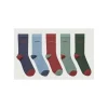 Women Schoffel Socks | Socks*Ladies Bamboo Socks Box of 5 - Pink Mix