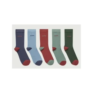Women Schoffel Socks | Socks*Ladies Bamboo Socks Box of 5 - Pink Mix