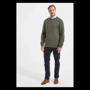 Schoffel Jumpers & Cardigans*Lambswool Crew Neck - Moss