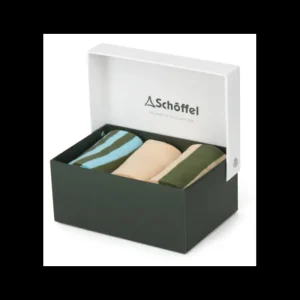 Schoffel Socks & Underwear*Mens Bamboo Socks Cedar Stripe 3 Pack