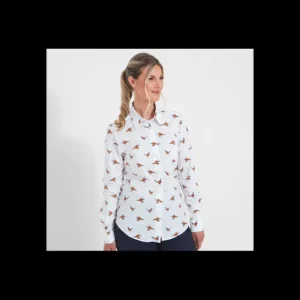 Women Schoffel Shirts*Norfolk Shirt - Pheasant Print