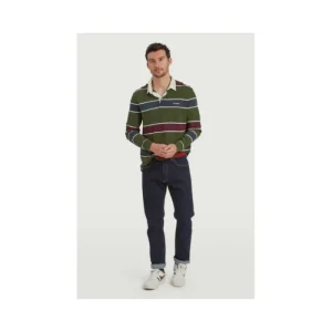 Schoffel Shirts | T-Shirts*Porthtowan Rugby Top - Woodland / Wine