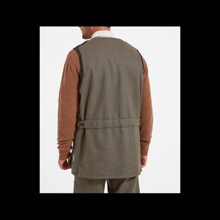 schoffel_ptarmigan_tweed__0-2.webp Schoffel Gilets | Shooting*Ptarmigan Tweed Waistcoat - Loden Green