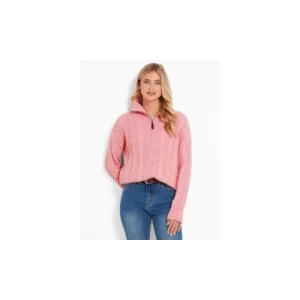 Women Schoffel Jumpers & Cardigans*Settle 1/4 Zip - Dusty Pink