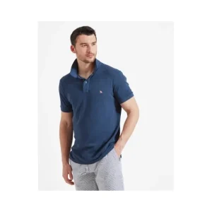 Schoffel T-Shirts*St Ives Garment Dyed Polo Shirt - French Navy