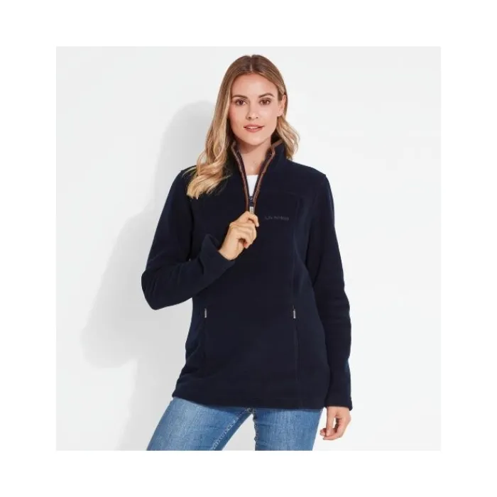 schoffel_tilton_ii__zip_f_1.webp Women Schoffel Jumpers & Cardigans*Tilton II 1/4 Zip Fleece - Navy