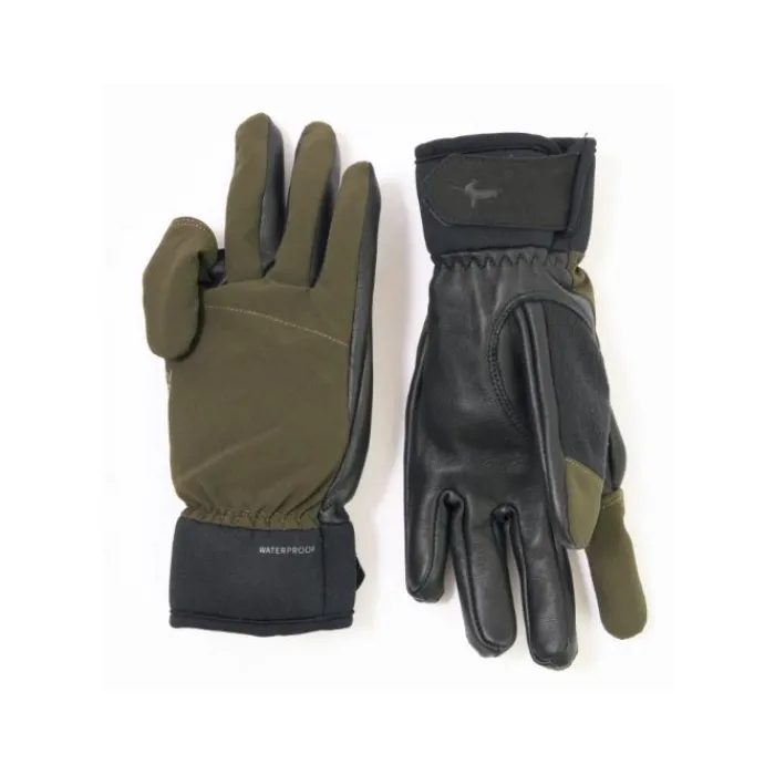 sealskinz_broome_shooting_1.webp Women Sealskinz Shooting | Shooting*Broome Shooting Gloves - Olive Green / Black