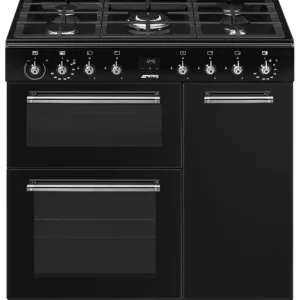 smeg Range Cookers*CX93GMBL Concert Duel Fuel Range Cooker - Black - 90cm