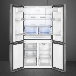 smeg American Style*FQ60XDE 92Cm Four Door Fridge Freezer - Stainless Steel Effect