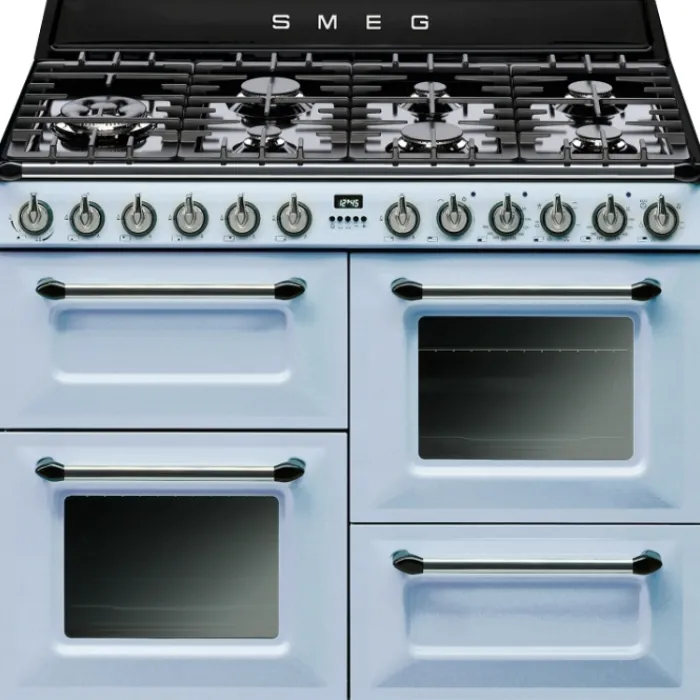 smeg_traz_victoria_dual_f_0.webp smeg Range Cookers*TR4110AZ Victoria Dual Fuel Range Cooker 110cm - Pastel Blue